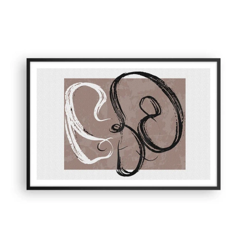 Poster în ramă neagră - Compoziția - căutarea plenitudinii - 91x61 cm