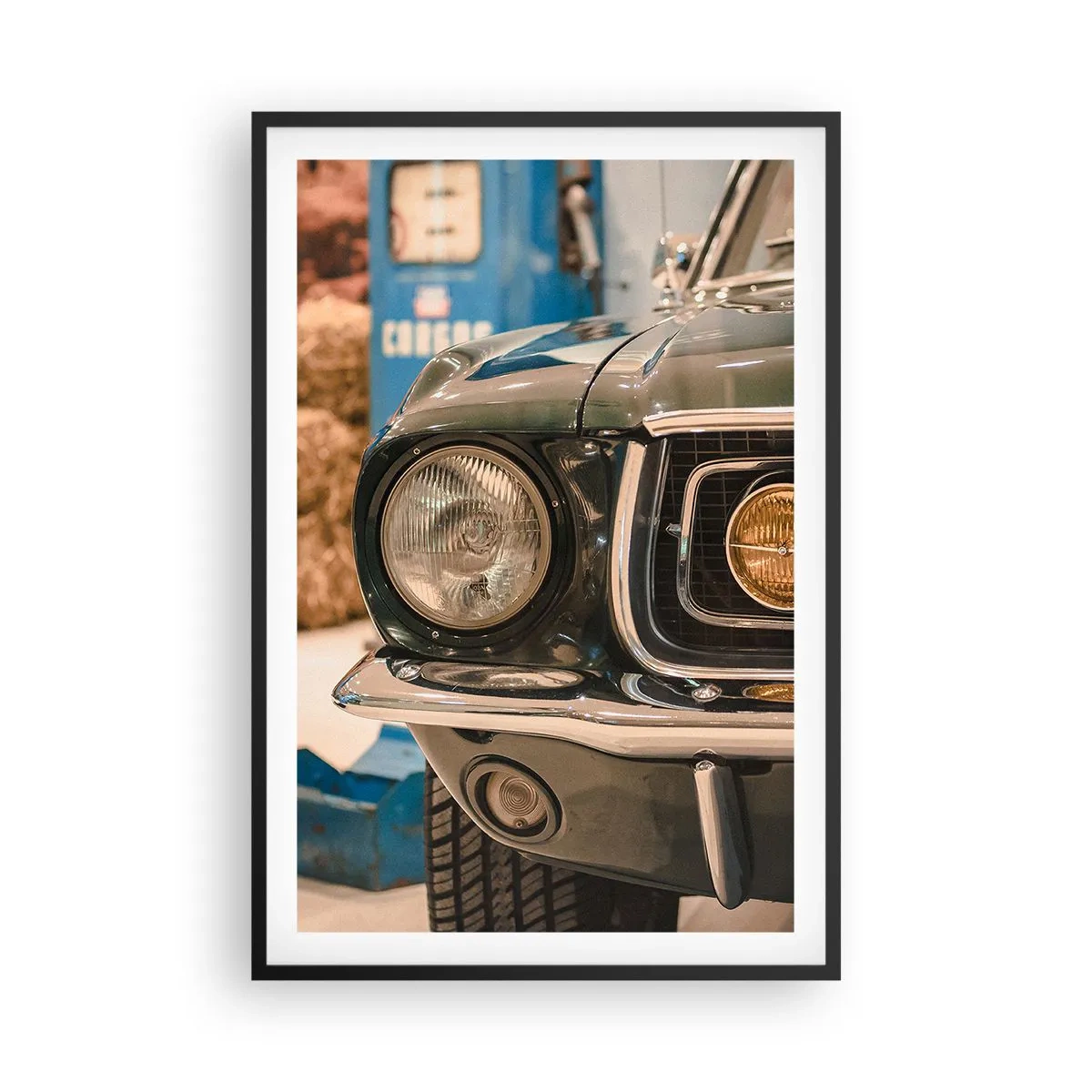 Poster în ramă neagră - Întâlnire cu o legendă - 61x91 cm