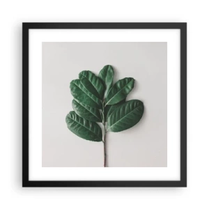 Poster în ramă neagră - Desenul naturii însăși - 40x40 cm