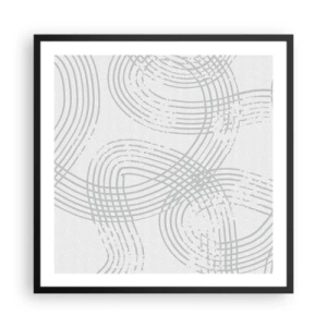 Poster în ramă neagră - Nu există o cale ușoară - 60x60 cm