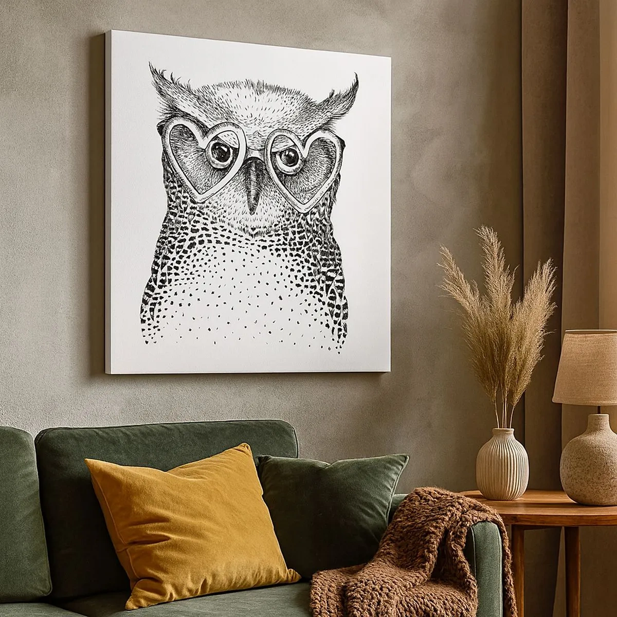 Tablou pe pânză - Cu înțelepciune și dragoste - 30x30 cm