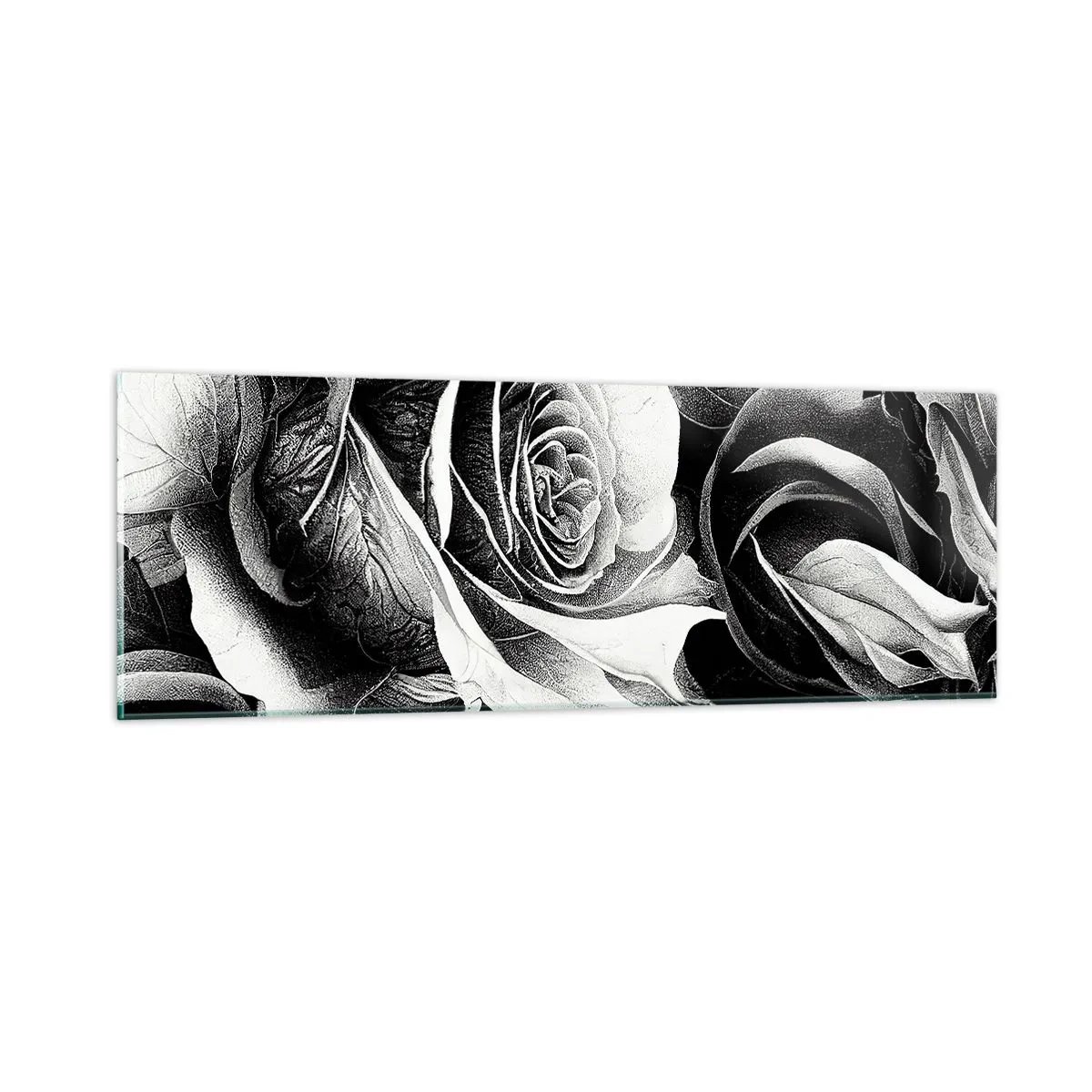 Tablou pe sticlă - Mereu regina - 90x30 cm
