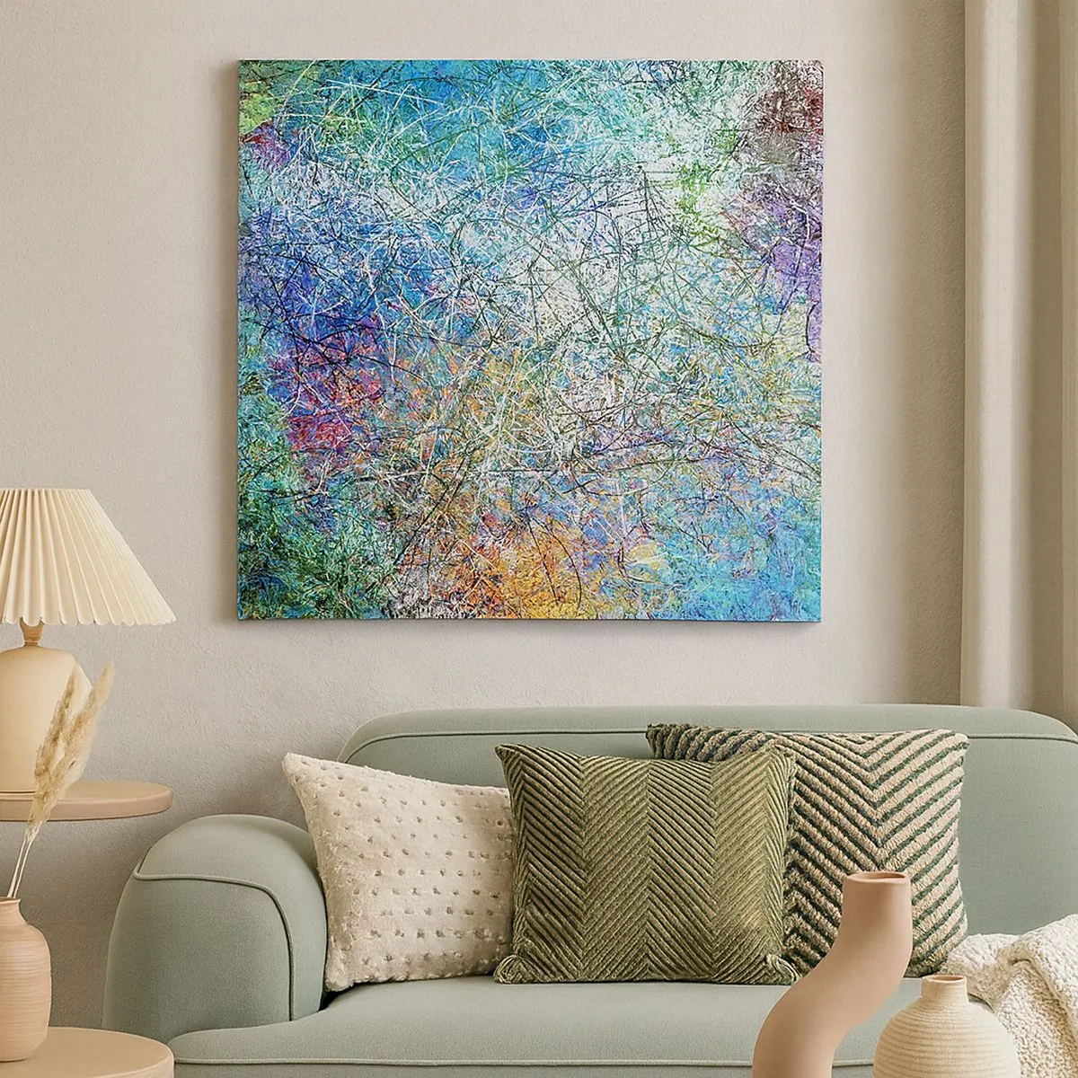 Tablou pe pânză - Nu este atât de simplu - 30x30 cm