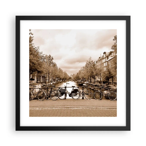 Poster în ramă neagră - Atmosfera olandeză - 40x40 cm
