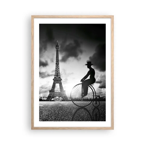 Poster în ramă de stejar deschis - Dorul de Belle Epoque - 50x70 cm