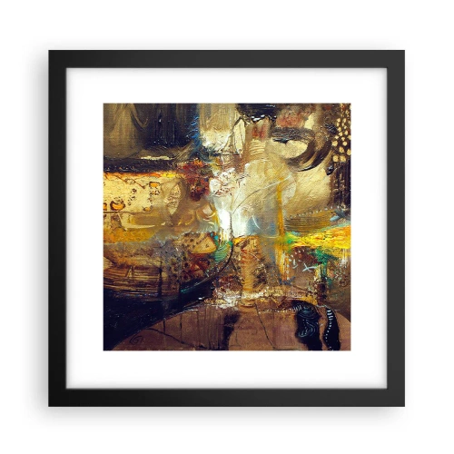 Poster în ramă neagră - Rece, călduț, fierbinte - 30x30 cm