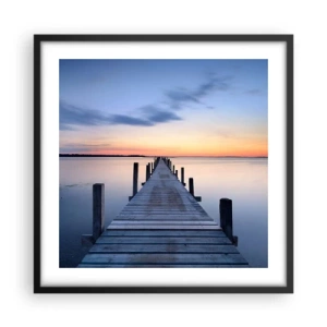 Poster în ramă neagră - Calmul unui amurg senin - 50x50 cm