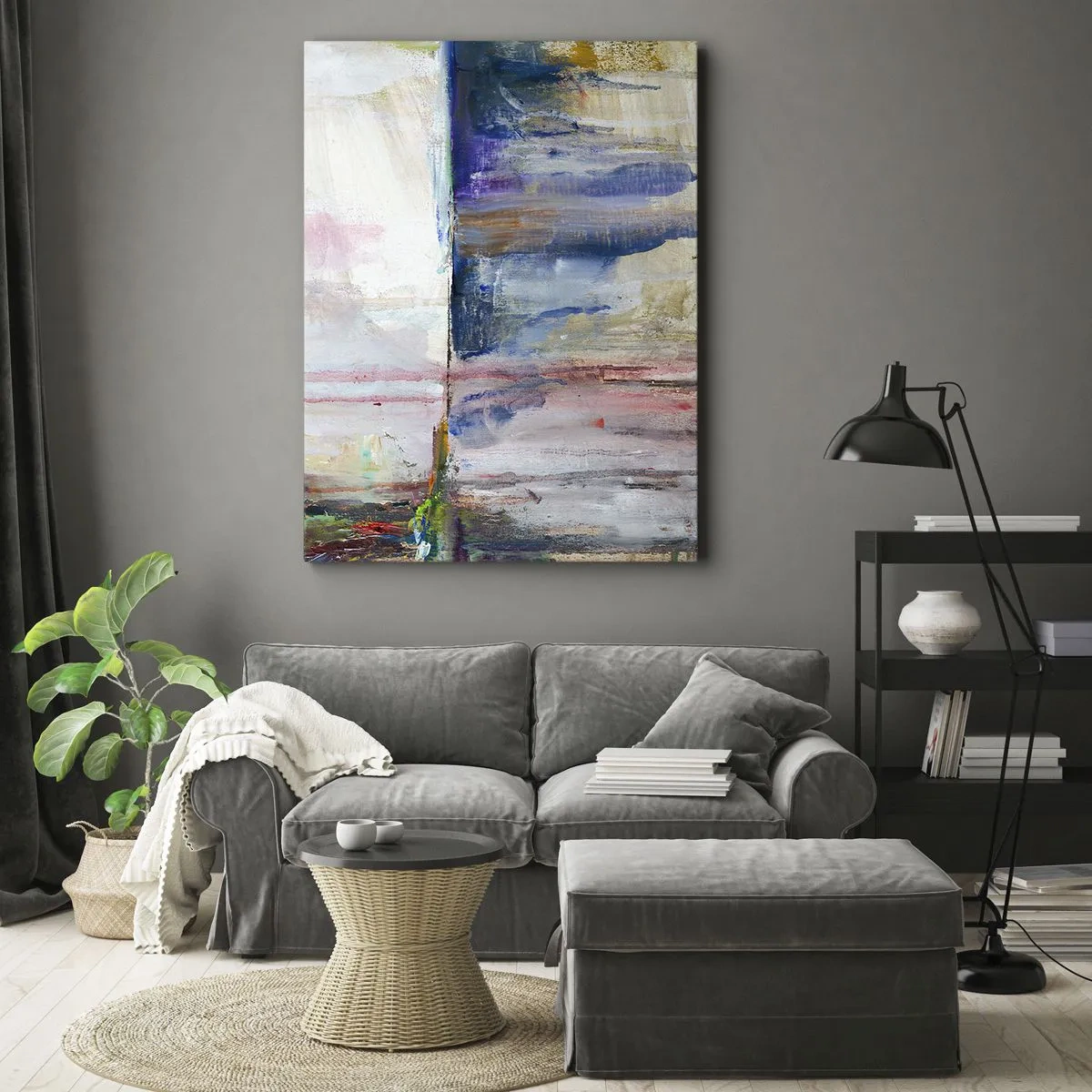 Tablou pe pânză - Impresii și asociații colorate - 50x70 cm