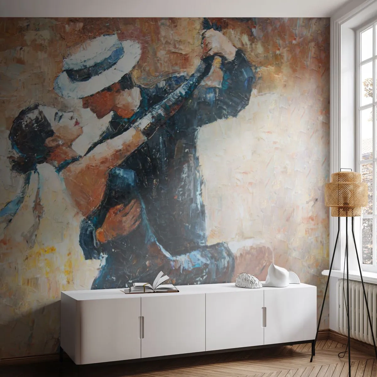 Tapet Autoadeziv Deluxe Sticker - A la Rudolf Valentino - Abstracția, Dans, Tango - 250x175 cm
