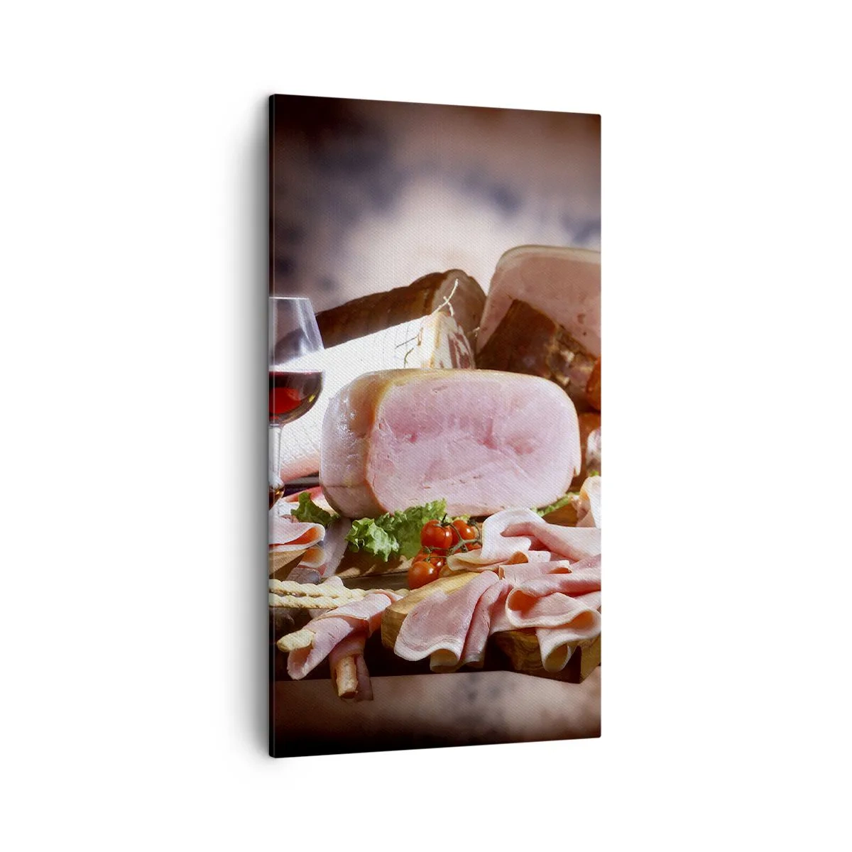 Tablou pe pânză - Un vis culinar cu o carafă - 45x80 cm