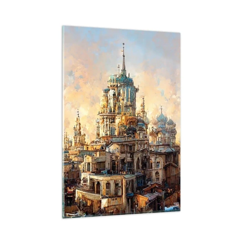 Tablou pe sticlă - Orașul tuturor orașelor - 80x120 cm