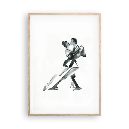 Poster în ramă de stejar deschis - Într-un ritm - 70x100 cm