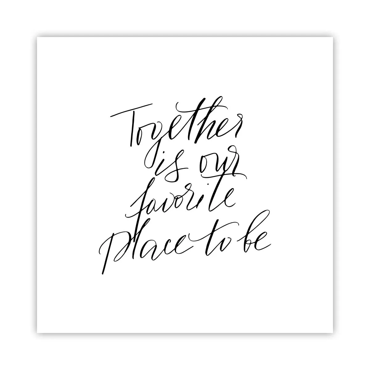 Poster - O simți și tu? - 50x50 cm