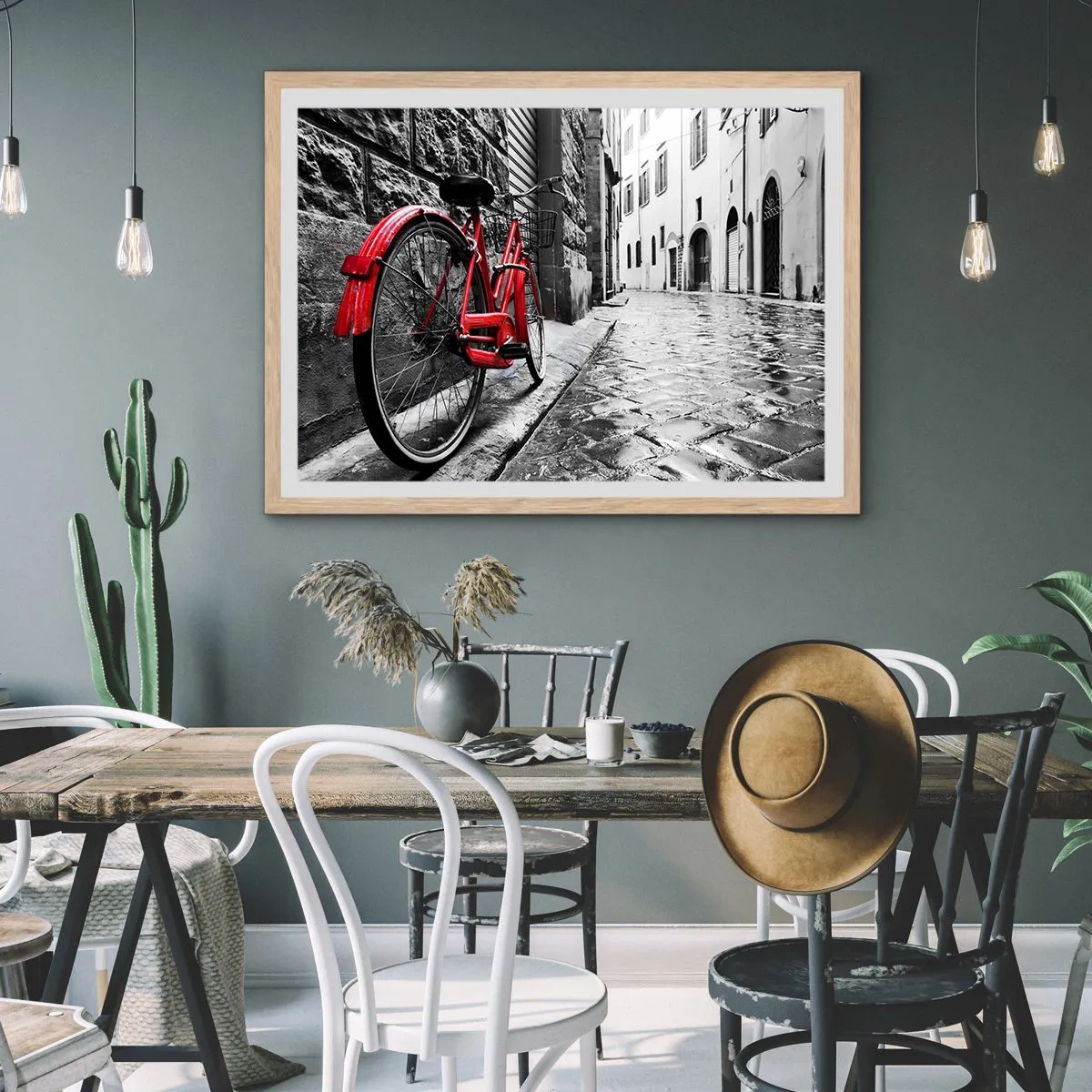 Poster în ramă de stejar deschis - Adevărata frumusețe nu îmbătrânește - 100x70 cm