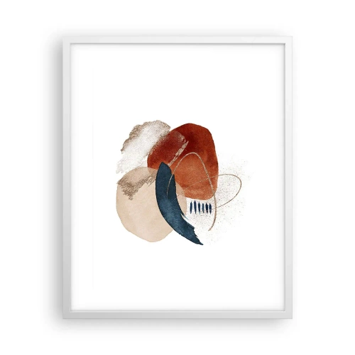 Poster în ramă albă - Compoziție ovală - 40x50 cm