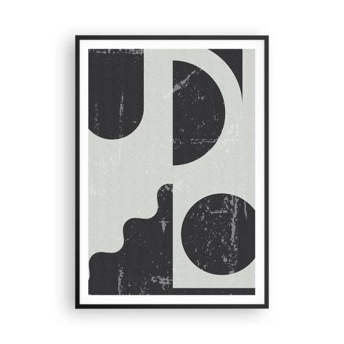 Poster în ramă neagră - Compoziție deasupra și dedesubt - 70x100 cm
