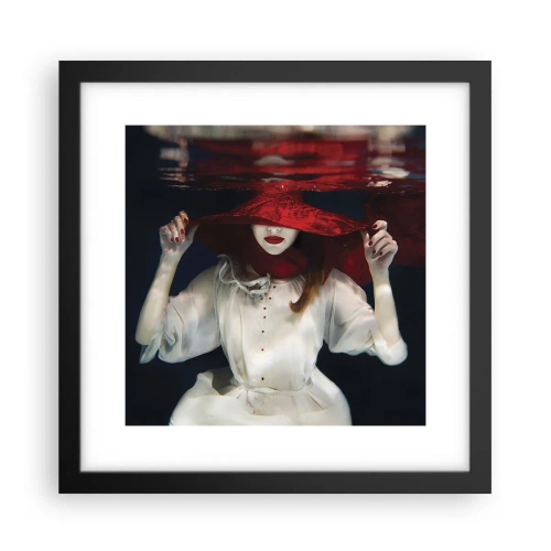 Poster în ramă neagră - Frumoasa fantomă - 30x30 cm