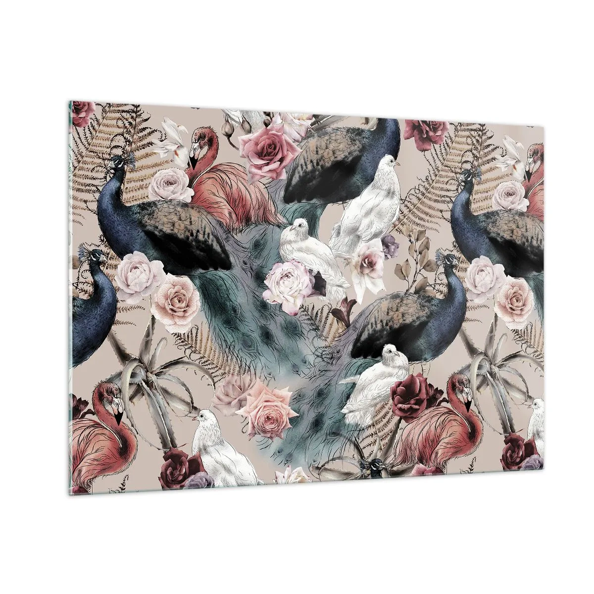 Tablou pe sticlă - În grădina palatului - 100x70 cm