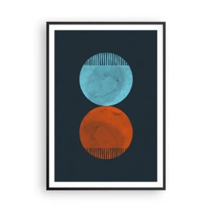 Poster în ramă neagră - Doar geometrie? - 70x100 cm