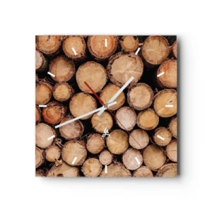 Ceas de perete - Ceas pe sticlă - Un nou început - 40x40 cm