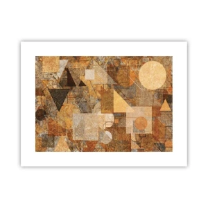 Poster - Studiu cubist de bronz - 40x30 cm