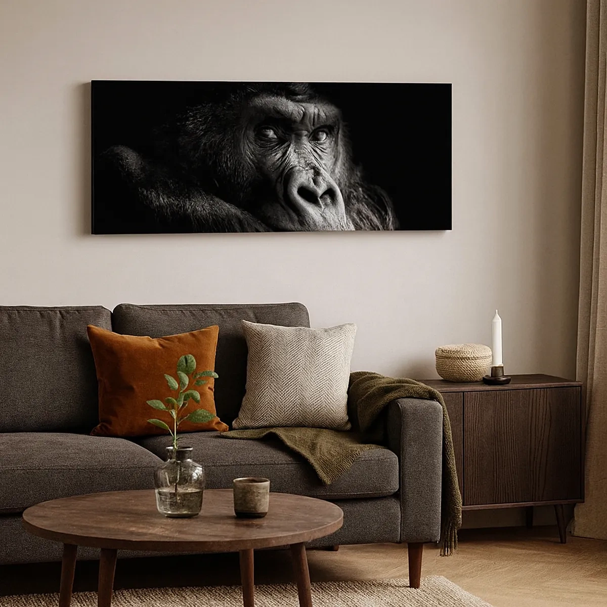 Tablou pe pânză - Și la ce te uiți? - 30x30 cm