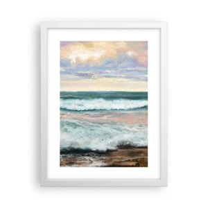 Poster în ramă albă - Aici îți vei alina sufletul - 30x40 cm