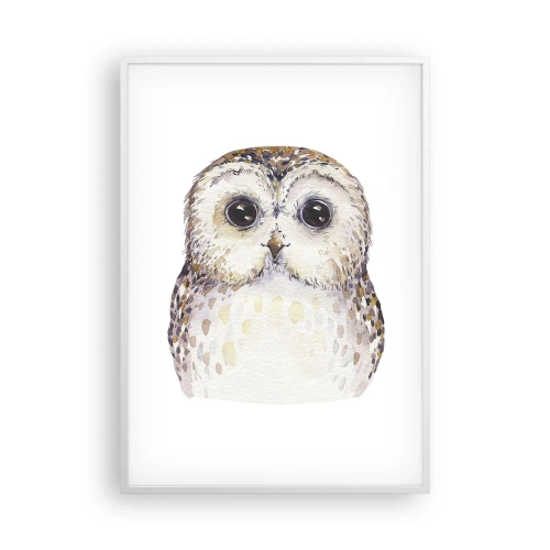 Poster în ramă albă - Uită-te în ochii mei - 70x100 cm