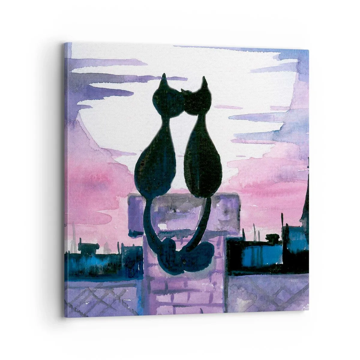 Tablou pe pânză - Rendez-vous sub lună - 70x70 cm