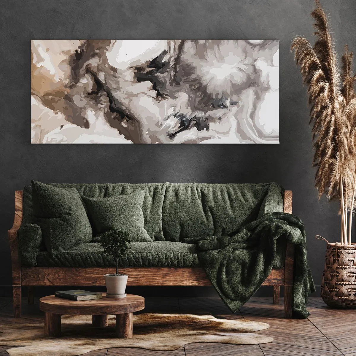 Tablou pe pânză - Nașterea unei galaxii - 120x50 cm