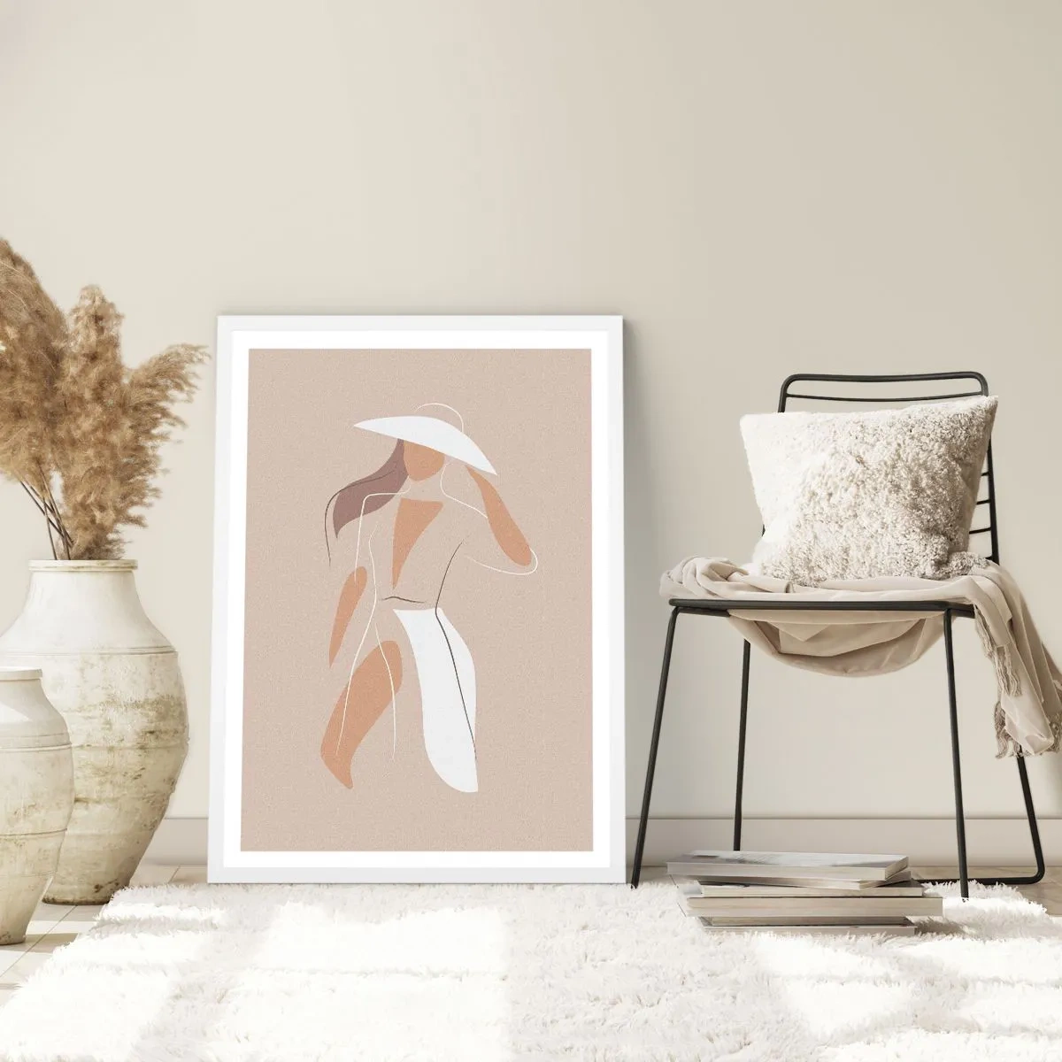 Poster în ramă albă - Moda este distractivă - 40x50 cm