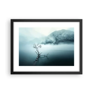 Poster în ramă neagră - Din apă și ceață - 40x30 cm