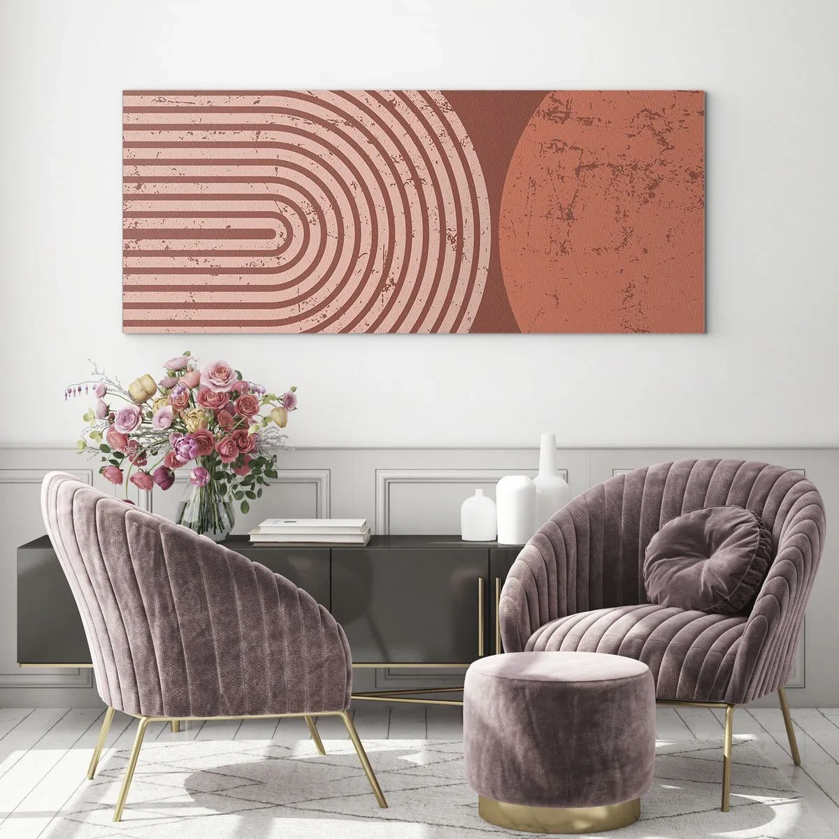 Tablou pe sticlă - Relație strânsă - 100x40 cm