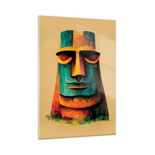 Tablou pe sticlă - Statuie, dar simpatică - 50x70 cm