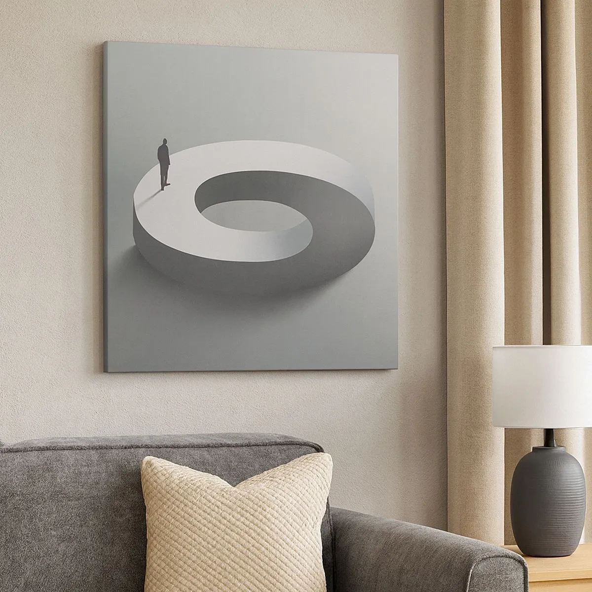 Tablou pe pânză - Înțelegi ceva? - 30x30 cm