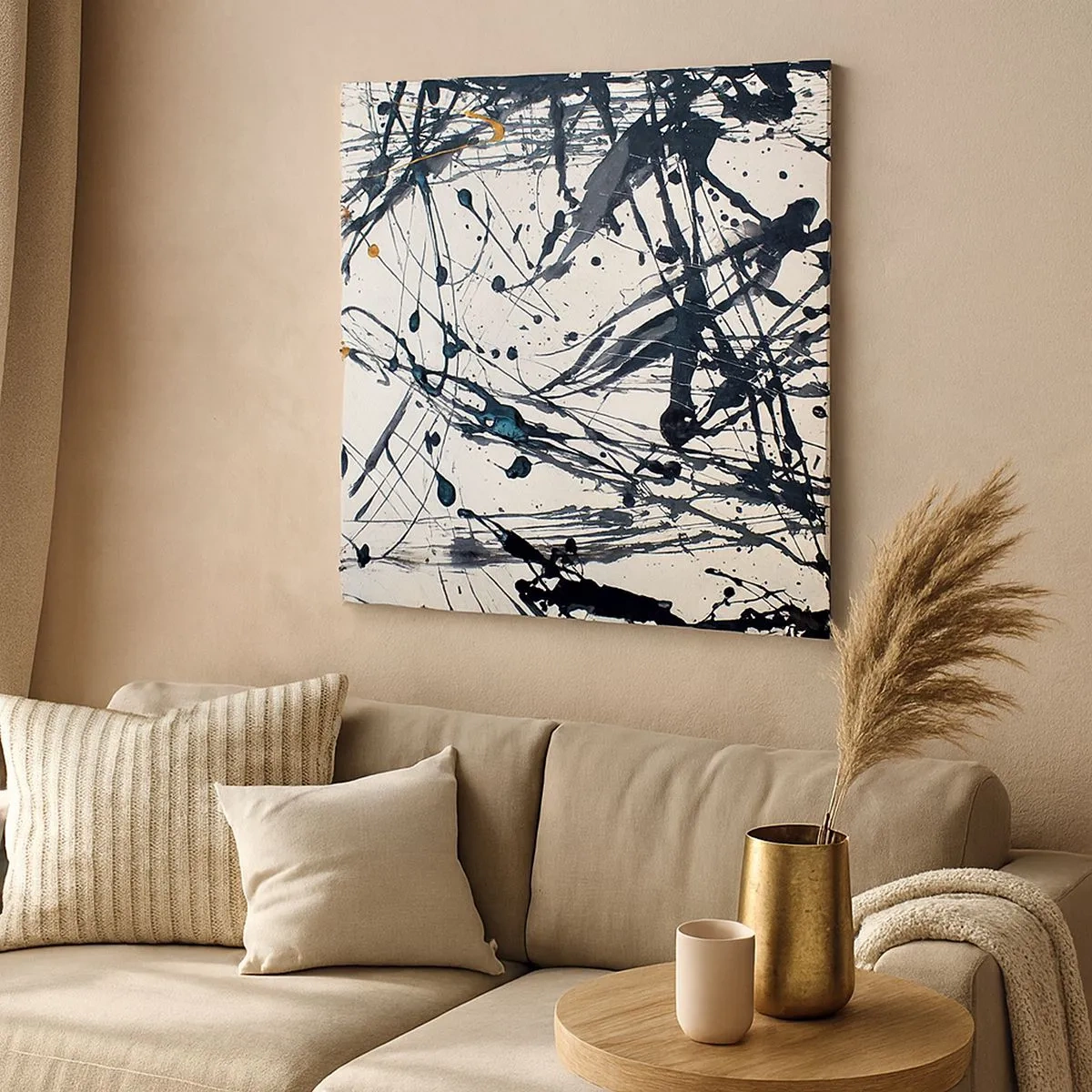 Tablou pe pânză - Abstracție expresionistă - 30x30 cm