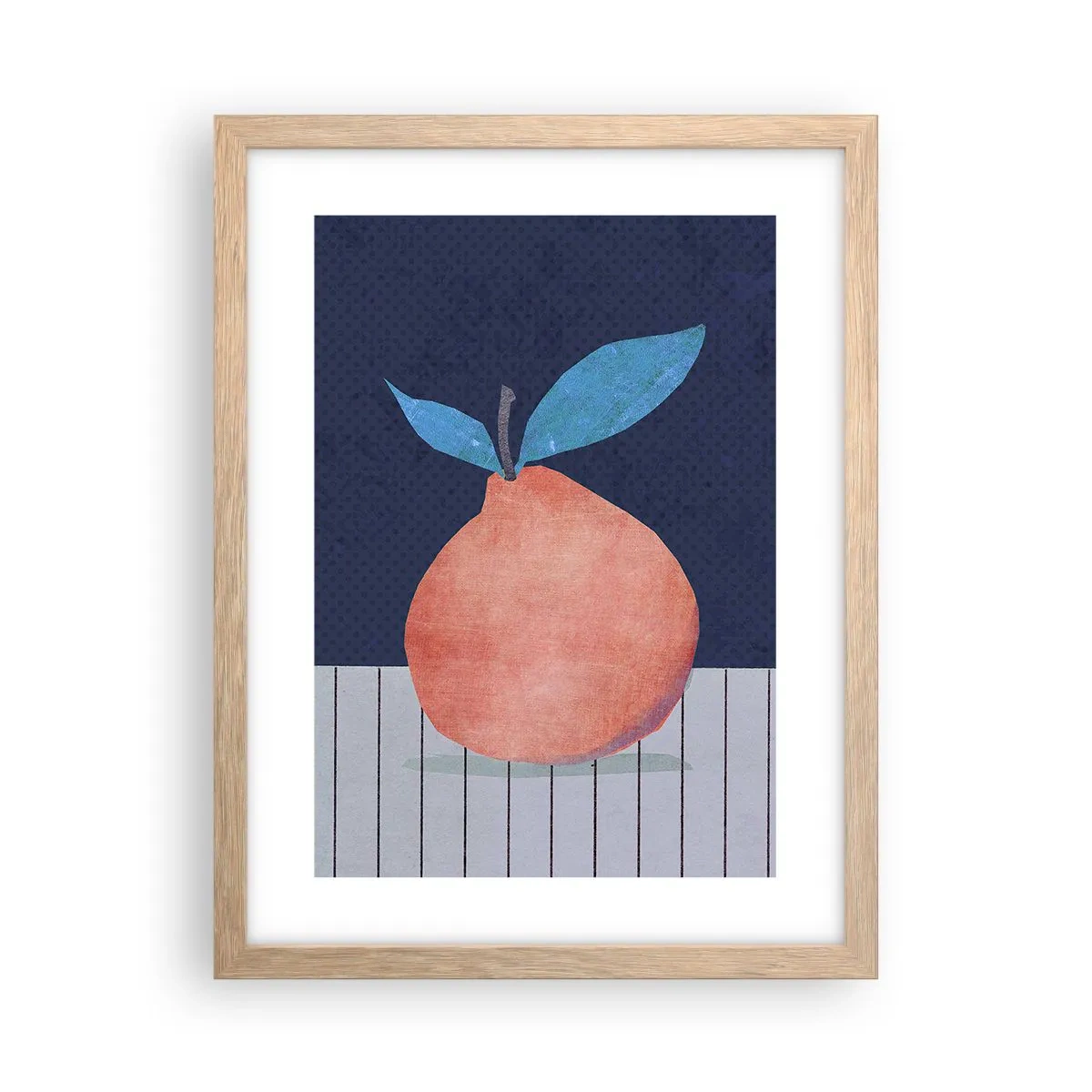 Poster în ramă de stejar deschis - Convexitate și plan - 30x40 cm