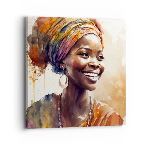 Tablou pe pânză - Regina africană - 30x30 cm