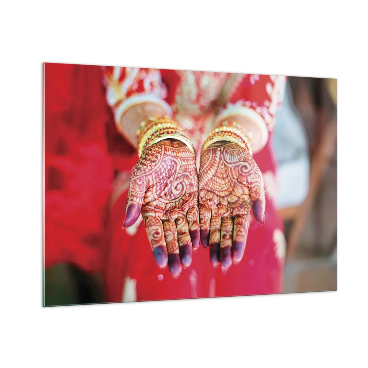 Tablou pe sticlă - Gata să prindă fericirea - 100x70 cm