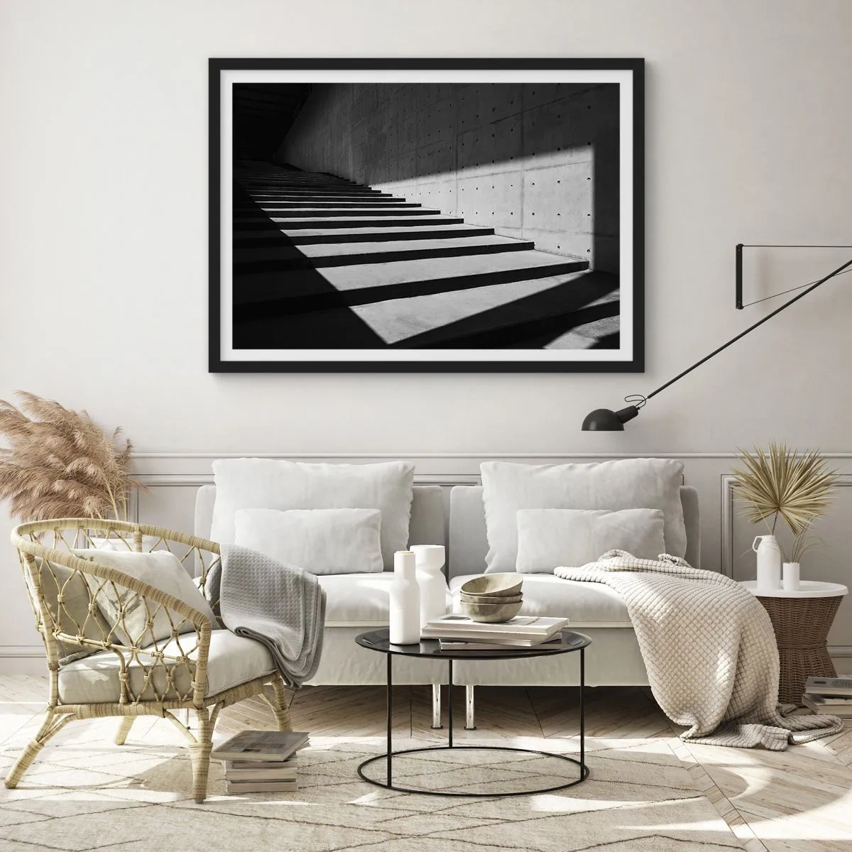 Poster în ramă neagră - Frumusețea brută a modernismului - 70x50 cm