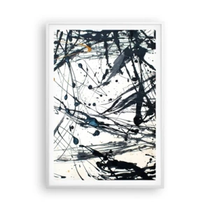 Poster în ramă albă - Cu sau fără sens? - 70x100 cm