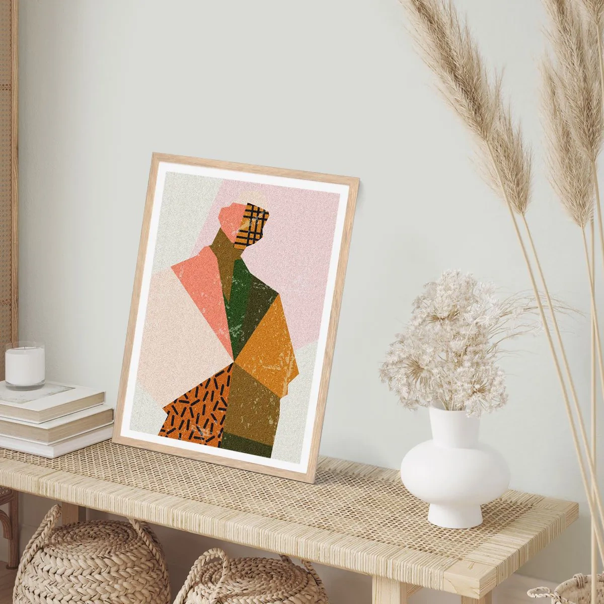 Poster în ramă de stejar deschis - Omul - o ființă complexă - 50x70 cm