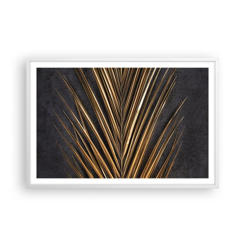 Poster în ramă albă - Aur tropical - 91x61 cm