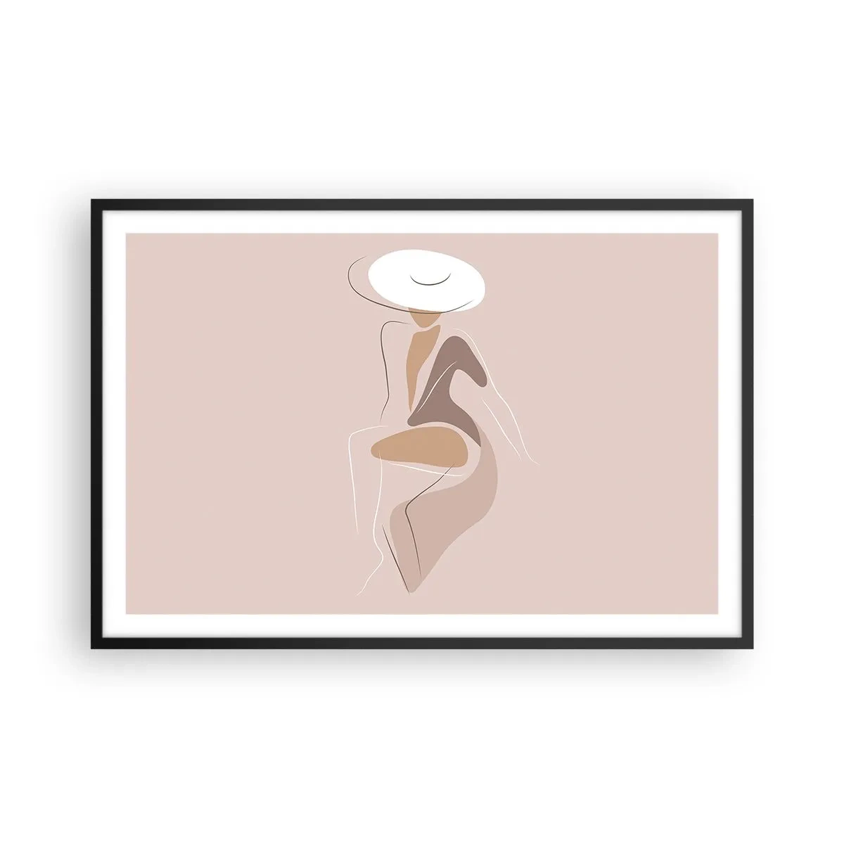Poster în ramă neagră - O doamnă adevărată - 91x61 cm