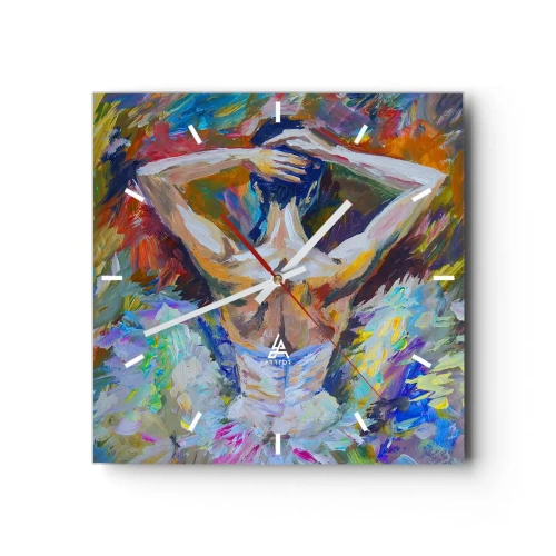 Ceas de perete - Ceas pe sticlă - Ar putea fi orice - 30x30 cm