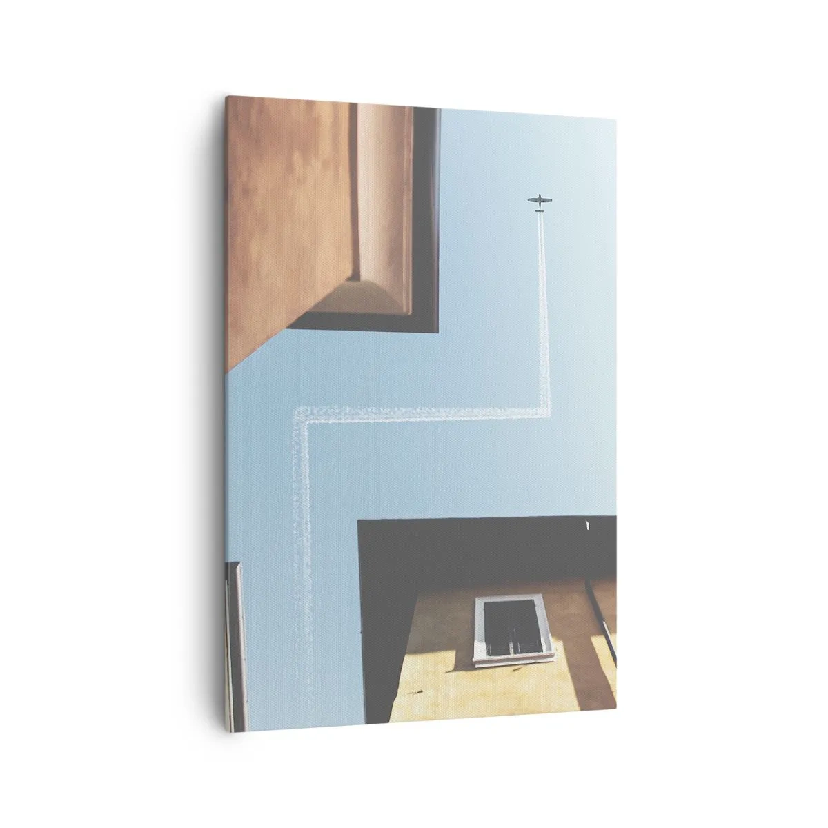 Tablou pe pânză - Deasupra labirintului urban - 70x100 cm