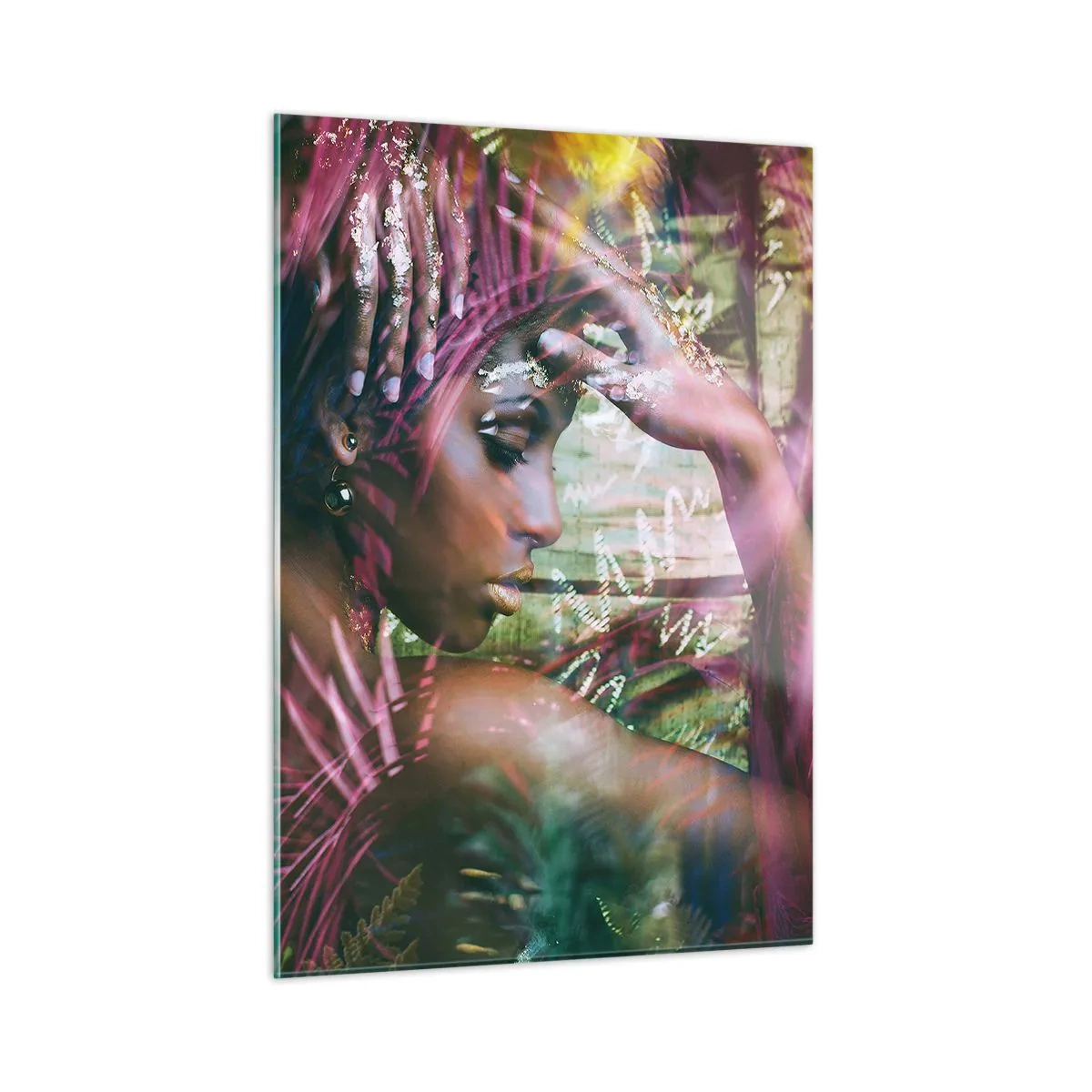 Tablou pe sticlă - Mama Natură în junglă - 50x70 cm