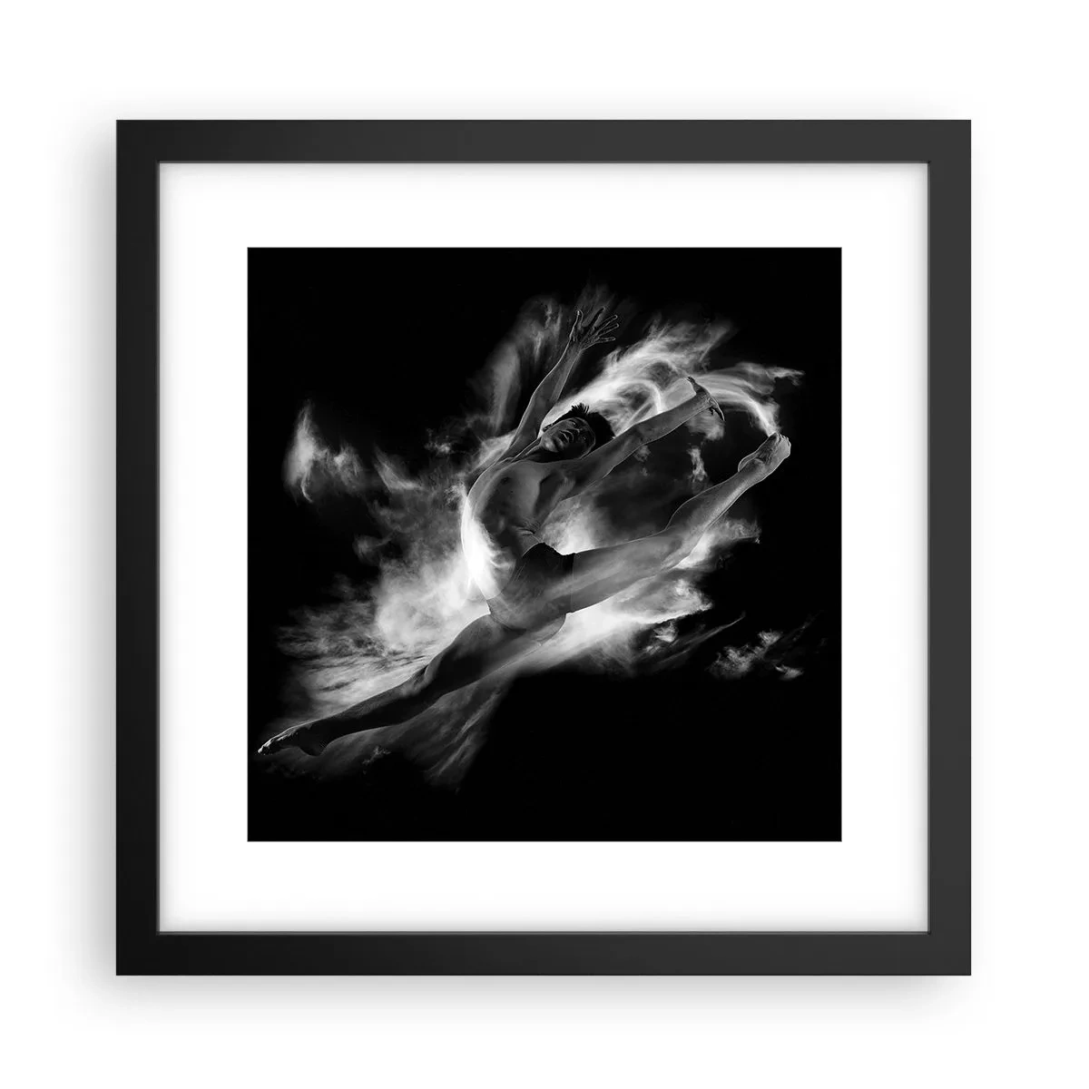 Poster în ramă neagră - Oprit în zbor - 30x30 cm