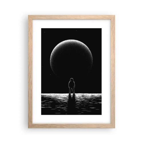 Poster în ramă de stejar deschis - Față în față - 30x40 cm