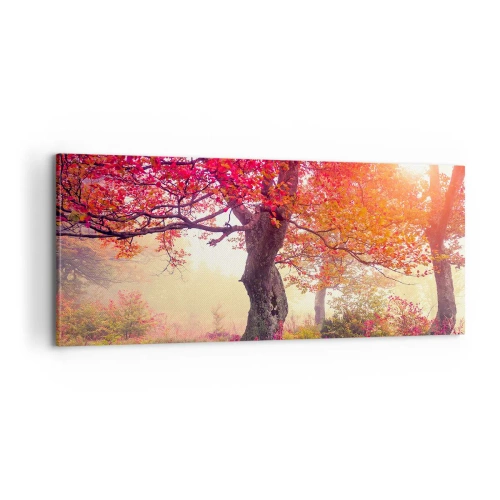 Tablou pe pânză - O frenezie de înflorire - 100x40 cm
